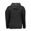 Black Cotton Men's SweaterElevate your athleisure wear with the Plein Sport Long Sleeve Hoodie. Striking in its boldness, this piece boasts contrast detailing that makes a statement and a prominent logo that speaks to the brand’s luxe identity. Perfect fo