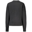 Black Cotton Women SweaterElevate your wardrobe with the quintessence of sophistication – the Calvin Klein Long-Sleeved Sweater. Crafted from a premium blend of cotton and wool, this high neck gem offers comfort with a dash of luxury. Featuring an elegant