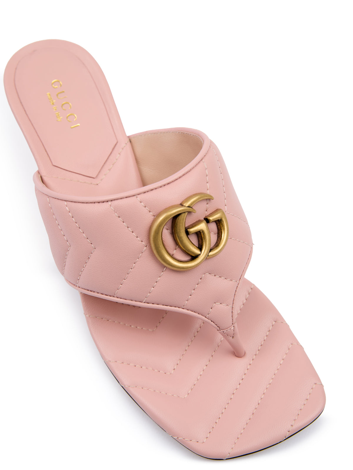 Mystic Pink Nappa Charlotte Leather SandalsGUCCI Gorgeous brand new, 100% Authentic Mystic Pink Nappa Charlotte Leather Sandals ART#: 776995BKO605909 Model: Charlotte Nappa Material: Nappa Leather Colour: Pink Made in Italy Very exclusive and high craftsm