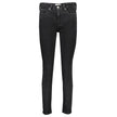 Black Cotton Women's Skinny JeanElevate your wardrobe with a sleek touch from Calvin Klein’s Mid Rise Skinny Jeans. Crafted with precision, these jeans merge classic 5-pocket design and modern sustainability using 20% recycled cotton. Tailored to accentua