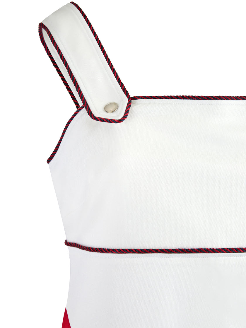 White polyester and Cotton short dressGUCCI Gorgeous brand new, 100% Authentic Gucci White polyester and Cotton short dress Model: 746830XJFUZ9088 Material: Polyamide Color: White GG Logo Detail Made in Italy Very exclusive and high craftsmanshipWhite pol