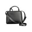 Black Polyester Women HandbagStep into the vanguard of fashion with the Calvin Klein handbag, expertly designed to encapsulate both functionality and elegance. This sophisticated accessory is a testament to the mindful fashionista, boasting 100% recycled