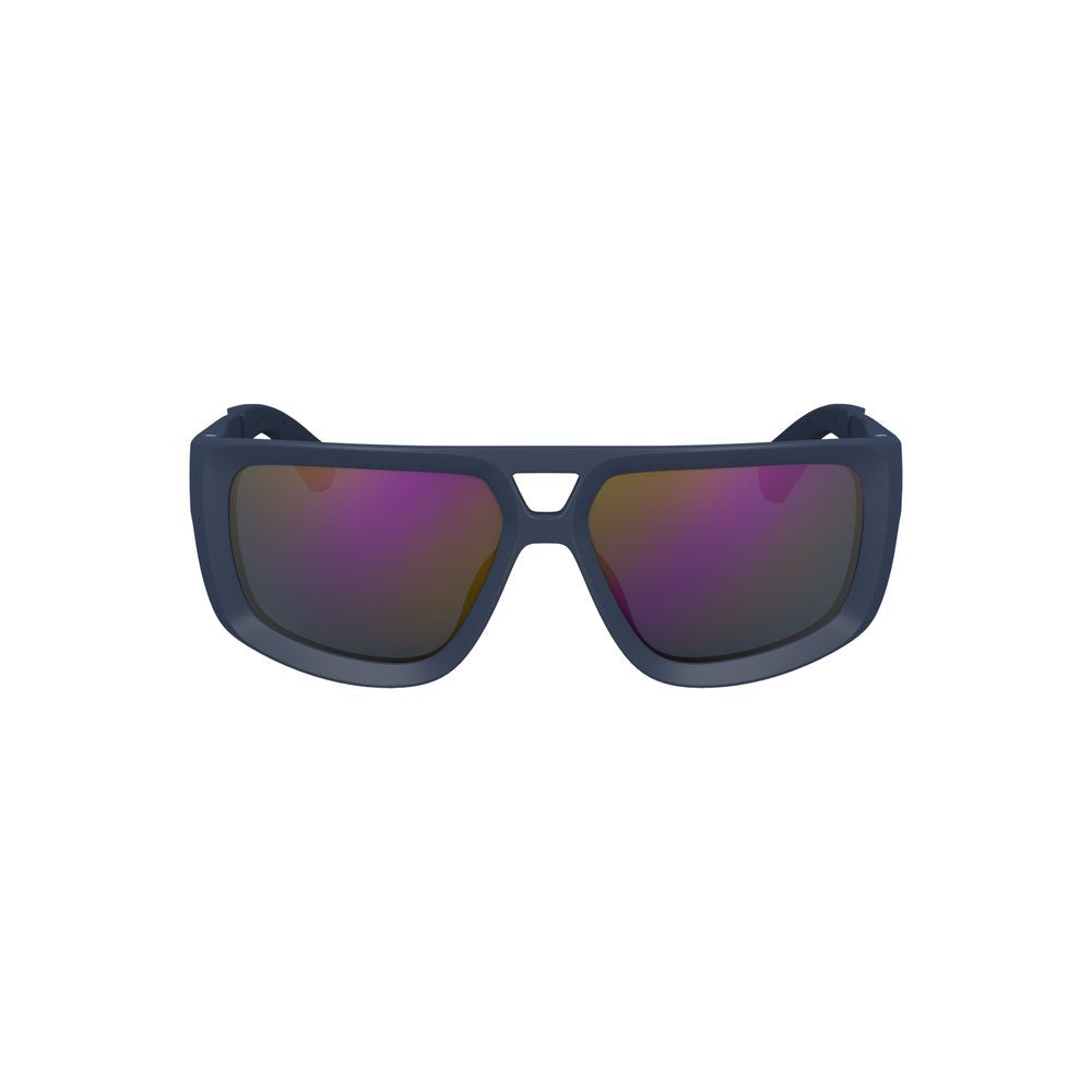 Blue Plastic Men SunglassesElevate your style quotient with these suave Calvin Klein sunglasses, expertly crafted for the modern individual. Boasting a bold square frame that demands attention, these shades are an embodiment of contemporary chic. Adorned