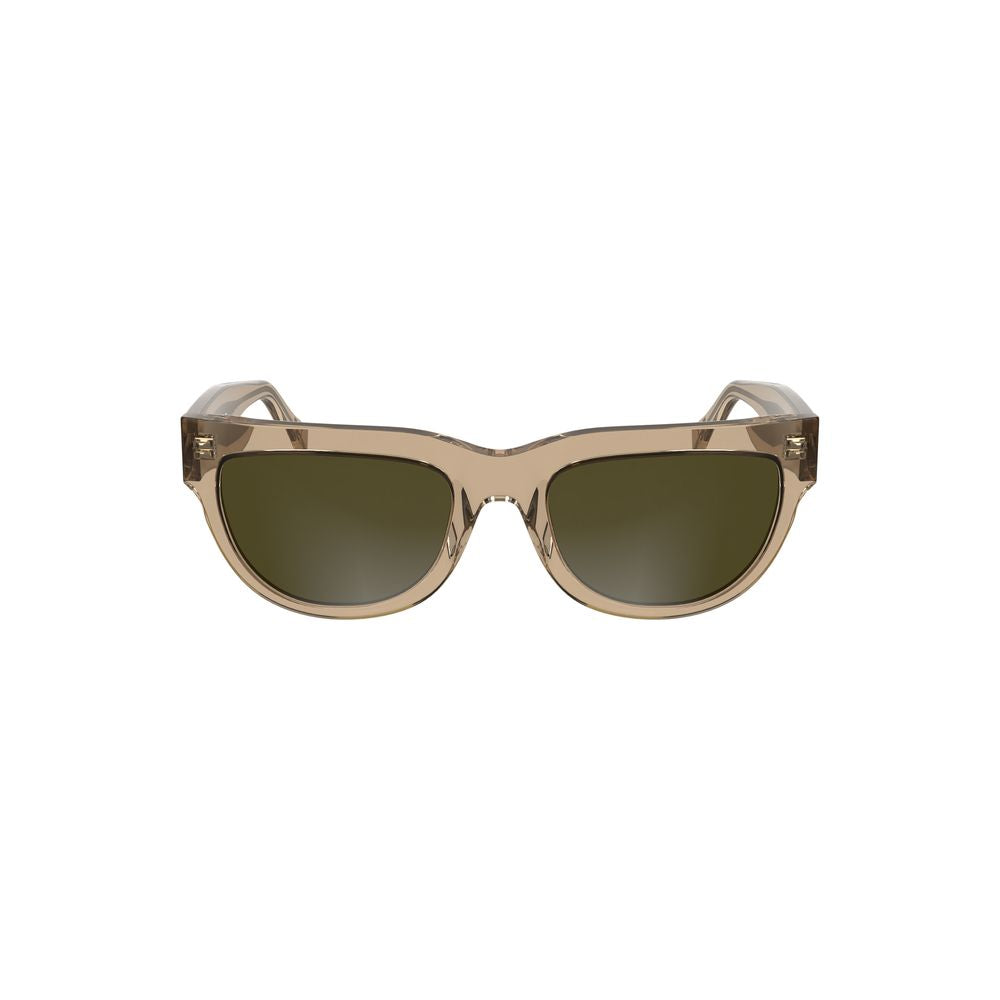 Brown Acetate Women SunglassesExperience the epitome of trend-setting style with these Calvin Klein sunglasses, a must-have accessory for any fashion connoisseur. Crafted with a chic acetate frame that contours to a flattering square lens, these sunglasse