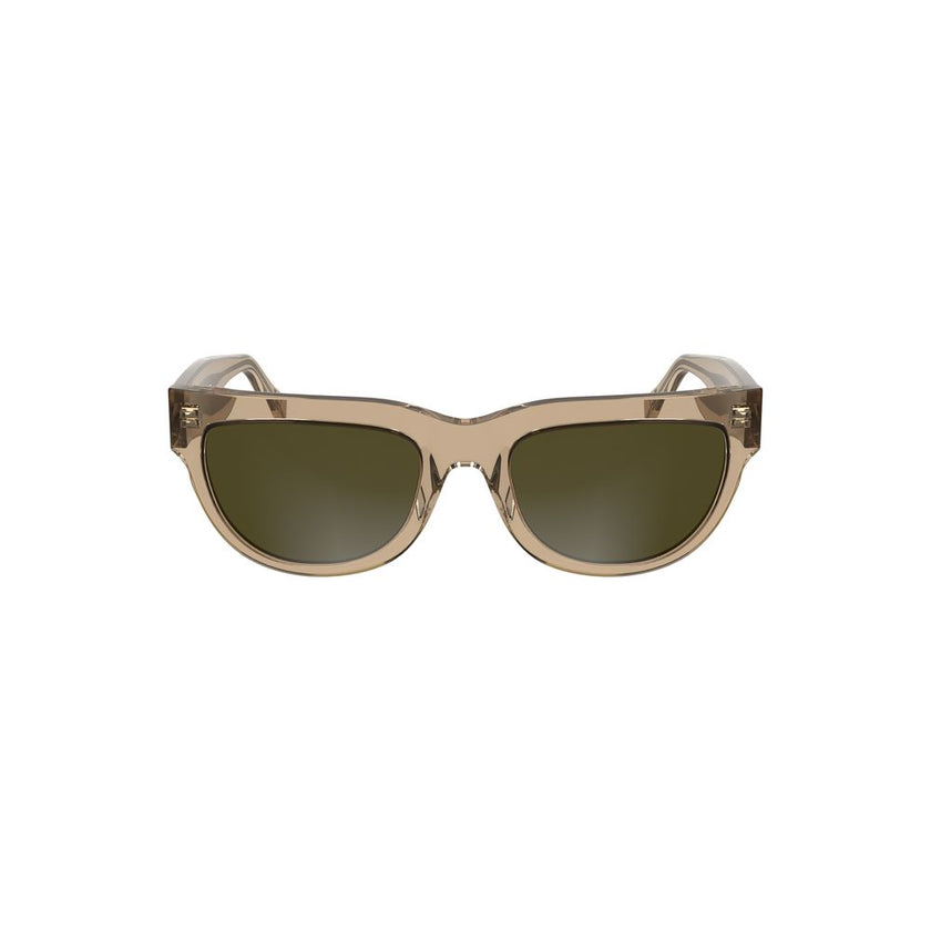 Brown Acetate Women SunglassesExperience the epitome of trend-setting style with these Calvin Klein sunglasses, a must-have accessory for any fashion connoisseur. Crafted with a chic acetate frame that contours to a flattering square lens, these sunglasse