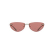 Pink Metal Women SunglassElevate your style to iconic status with Calvin Klein’s daring drop-shaped sunglasses. These chic shades, featuring a lustrous metal frame and captivating pink lenses, are more than an accessory; they’re a statement. With a lens w