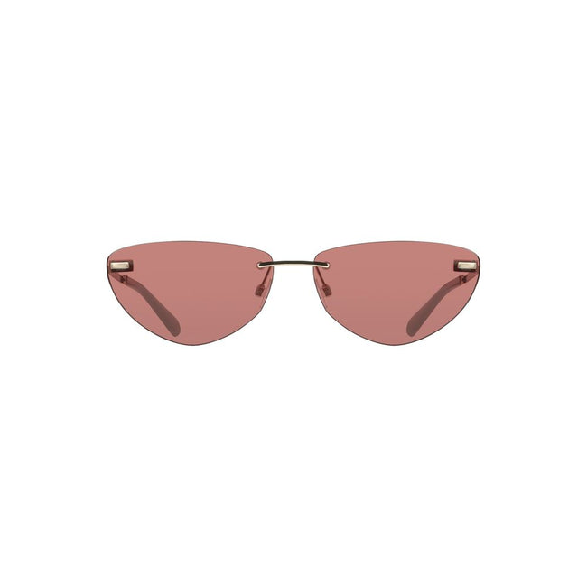 Pink Metal Women SunglassElevate your style to iconic status with Calvin Klein’s daring drop-shaped sunglasses. These chic shades, featuring a lustrous metal frame and captivating pink lenses, are more than an accessory; they’re a statement. With a lens w