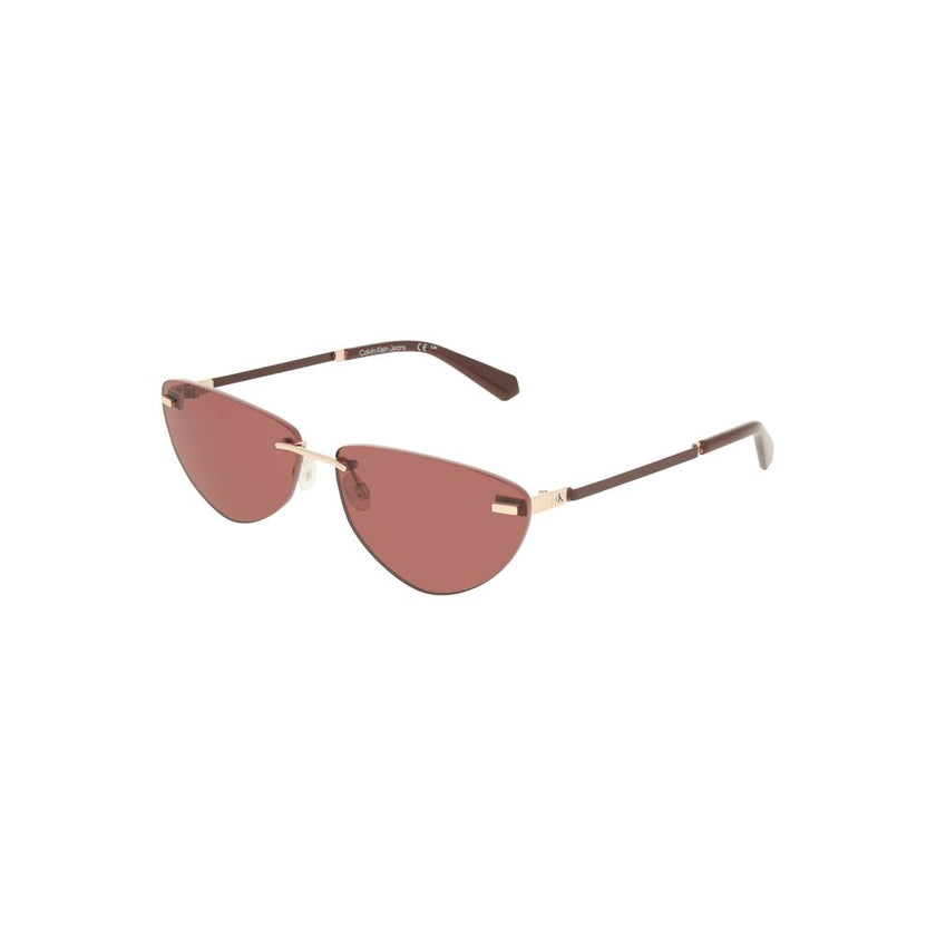 Pink Metal Women SunglassElevate your style to iconic status with Calvin Klein’s daring drop-shaped sunglasses. These chic shades, featuring a lustrous metal frame and captivating pink lenses, are more than an accessory; they’re a statement. With a lens w
