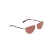 Pink Metal Women SunglassElevate your style to iconic status with Calvin Klein’s daring drop-shaped sunglasses. These chic shades, featuring a lustrous metal frame and captivating pink lenses, are more than an accessory; they’re a statement. With a lens w