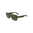 Brown Bio-Based Fabric Men SunglassesExperience the epitome of bold sophistication with these Calvin Klein sunglasses, a statement in luxury fashion. Crafted with eco-conscious bio-based frames, they boast a classic square lens design, complemented by a r