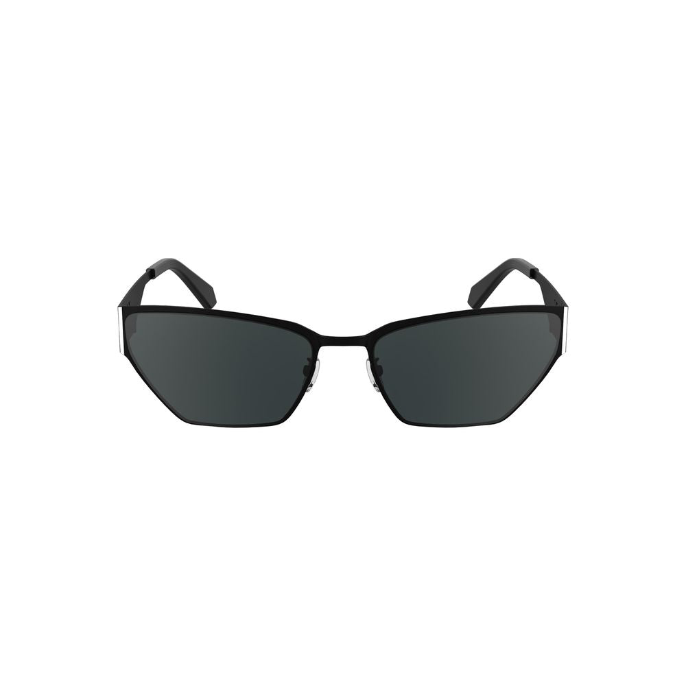 Black Metal Women SunglassesElevate your eyewear game with the Calvin Klein iconic cat-eye sunglasses. This sleek metal frame pairs with smoke lenses to serve up an effortlessly chic vibe. Perfectly measured to fit, they boast a lens width of 58 mm, bridg