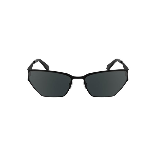 Black Metal Women SunglassesElevate your eyewear game with the Calvin Klein iconic cat-eye sunglasses. This sleek metal frame pairs with smoke lenses to serve up an effortlessly chic vibe. Perfectly measured to fit, they boast a lens width of 58 mm, bridg