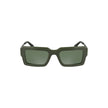 Green Acetate Women SunglassesMake a statement with Calvin Klein’s sleek sophistication. These sunglasses feature an acetate frame that perfectly encapsulates modern refinement. The rectangular green lenses lend an air of mysterious allure while ensuring