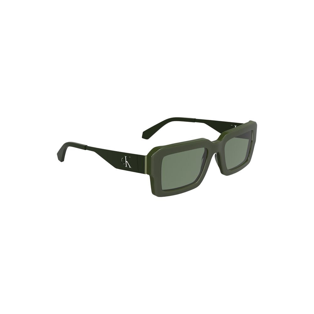 Green Acetate Women SunglassesMake a statement with Calvin Klein’s sleek sophistication. These sunglasses feature an acetate frame that perfectly encapsulates modern refinement. The rectangular green lenses lend an air of mysterious allure while ensuring