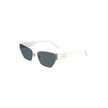 White Metal Women SunglassDare to make a statement with these striking Calvin Klein sunglasses, where modern sophistication meets fierce style. Constructed with a sleek metal frame, they feature a captivating cat-eye shape that will set you apart from the