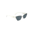 White Metal Women SunglassDare to make a statement with these striking Calvin Klein sunglasses, where modern sophistication meets fierce style. Constructed with a sleek metal frame, they feature a captivating cat-eye shape that will set you apart from the