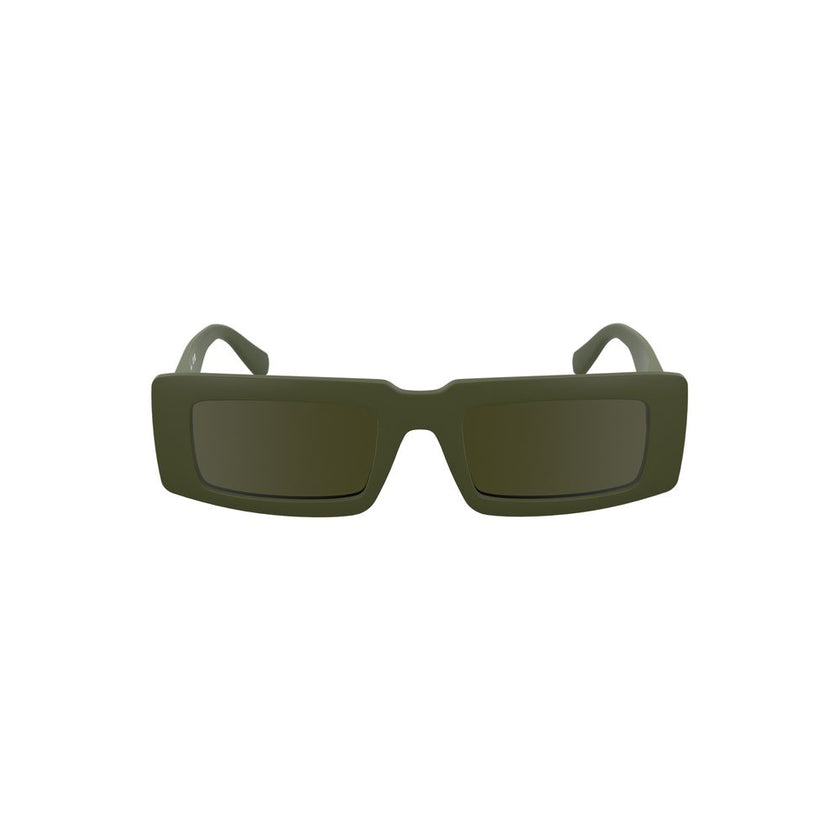 Green Bio-Based Fabric Women SunglassesUnveil your avant-garde style with Calvin Klein’s captivating sunglasses. Crafted with an eco-conscious bio-based frame, these shades boast a sleek rectangular lens that infuses any look with a hint of modern allure.