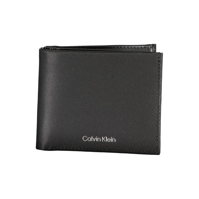 Elegant Black Leather Wallet with RFID BlockDiscover the fusion of functionality and style with this elegant black wallet, perfect for the modern man. Crafted with precision, this 100% leather wallet from Calvin Klein is designed to keep your essentials s