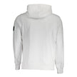 White Cotton Men's SweaterUnleash the essence of urban sophistication with this Calvin Klein masterpiece: a sleek white hoodie that effortlessly melds comfort with high street fashion. The long sleeves and central pocket provide practicality, while the bo
