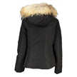 Black Cotton Jackets & CoatLONG SLEEVED JACKET WITH HOOD AND REMOVABLE FUR, 2 POCKETS, ZIP AND BUTTONS, LOGOBlack Cotton Jackets & Coat${tagsWoolrichAulae Black Cotton Jackets & Coat WoolrichAulae Black Cotton Jackets & Coat LONG SLEEVED JACKET WITH HOOD