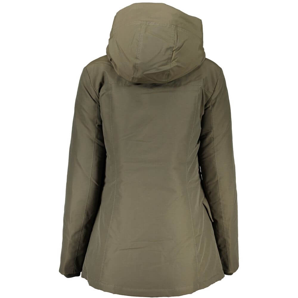Green Cotton Jackets & CoatLONG SLEEVED JACKET WITH HOOD, 2 POCKETS, ZIP AND BUTTONS, LOGOGreen Cotton Jackets & Coat${tagsWoolrichAulae Green Cotton Jackets & Coat WoolrichAulae Green Cotton Jackets & Coat LONG SLEEVED JACKET WITH HOOD, 2 POCKETS, ZIP AN