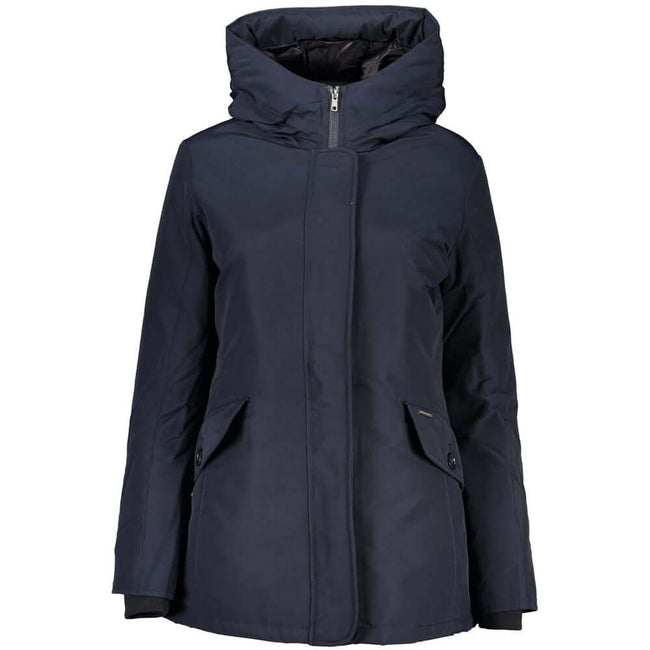 Blue Cotton Jackets & CoatLONG SLEEVED JACKET WITH HOOD, 2 POCKETS, ZIP AND BUTTONS, LOGOBlue Cotton Jackets & Coat${tagsWoolrichAulae Blue Cotton Jackets & Coat WoolrichAulae Blue Cotton Jackets & Coat LONG SLEEVED JACKET WITH HOOD, 2 POCKETS, ZIP AND BU