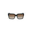 Brown Plastic Women SunglassesElevate your style to soaring heights with these Calvin Klein statement sunglasses. Crafted for the bold and the fashionable, these shades feature an injected plastic frame that contours with a square lens design, perfected w