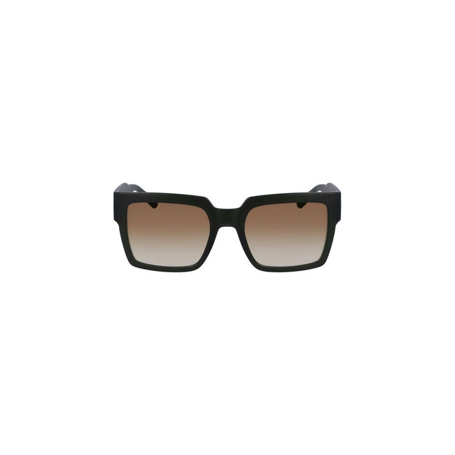 Brown Plastic Women SunglassesElevate your style to soaring heights with these Calvin Klein statement sunglasses. Crafted for the bold and the fashionable, these shades feature an injected plastic frame that contours with a square lens design, perfected w