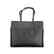 Black Polyethylene Women HandbagDiscover the epitome of modern elegance with this Calvin Klein handbag. Crafted with meticulous attention to detail, it boasts contrasting accents that set the tone for a bold fashion statement. Keep your essentials organiz