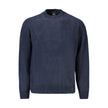Blue Cotton Men SweaterWrap yourself in the epitome of style with this Hugo Boss chenille sweater. Exuding confidence and crafted from 100% cotton for unparalleled comfort, it’s the perfect blend of fashion and function. Its striking blue hue and discreet