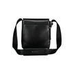 Sleek Black Shoulder Bag with Logo DetailElevate your everyday style with this sleek and functional shoulder bag by Calvin Klein. Crafted with a blend of polyester and polyethylene for durability, it features an adjustable shoulder strap for personalized
