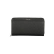 Black Polyester Women WalletElevate your everyday essentials with the Calvin Klein sophistication in this sleek wallet. Designed for the modern trendsetter, this wallet offers a dual-compartment design that is both elegant and practical. An external pocke