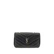 Black Calf Leather Bos Taurus Shoulder BagThe LouLou Shoulder Bag by Saint Laurent is an icon of timeless elegance. Crafted with the unmistakable quilted design, it features a front closure with magnetic flap embellished with the brass logo applied on the