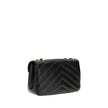 Black Calf Leather Bos Taurus Shoulder BagThe LouLou Shoulder Bag by Saint Laurent is an icon of timeless elegance. Crafted with the unmistakable quilted design, it features a front closure with magnetic flap embellished with the brass logo applied on the