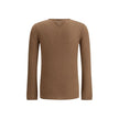 Brown Cashmere Cashmere SweaterPrada’s monochrome cashmere crew neck Sweater is an iconic garment that combines elegance and comfort. Crafted from high-quality pure cashmere, it features a refined knit design with monochrome workmanship, perfect for those