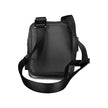 Sleek Black Shoulder Bag with Logo DetailDiscover the perfect blend of style and practicality with this sleek black shoulder bag, designed for the modern individual on the go. Featuring an adjustable shoulder strap for customized comfort, a handy external