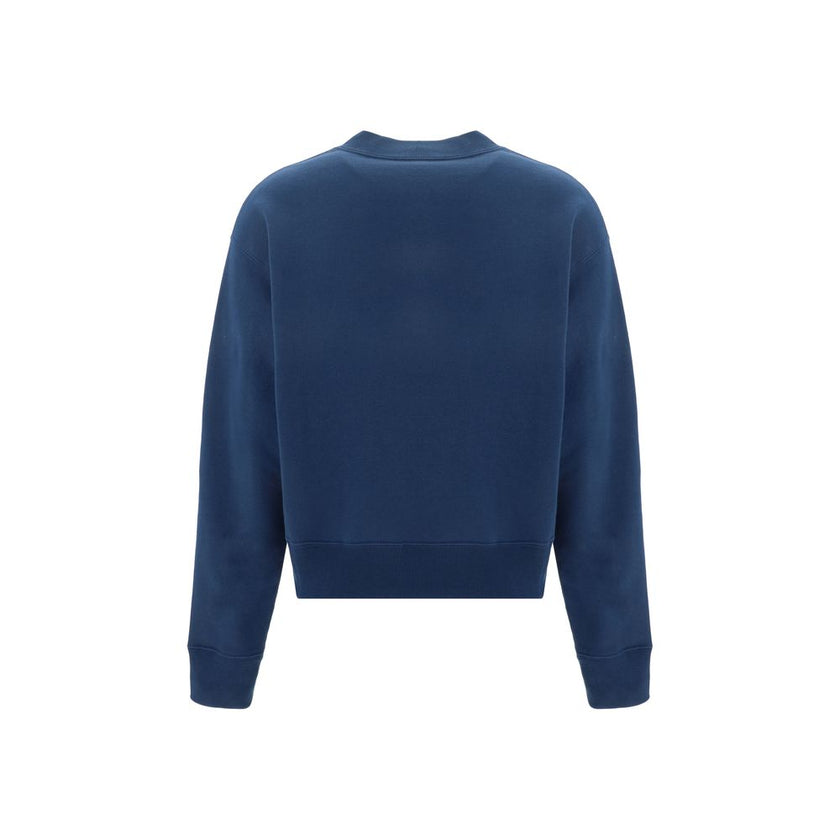 Blue Cotton SweatshirtCotton Sweatshirt by Chloé, ribbed crew neck, ribbed cuffs, ribbed hem, contrasting iconic brand monogram at front, monochrome design, regular fit. Season: AW25 Composition: 100% Cotton MADE IN ITALYBlue Cotton Sweatshirt${tagsChloéA