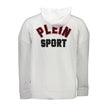 White Cotton Men's SweaterElevate your athleisure game with the Plein Sport hooded sweatshirt, a harmonious blend of function and fashion. Crafted for the bold and the fearless, it boasts stark contrasting details, assertively complementing the crisp whit