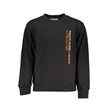 Black Cotton Men SweaterElevate your wardrobe with Calvin Klein’s perfect blend of comfort and style—a long-sleeved sweatshirt that makes a statement without saying a word. Its crewneck design and snug fleece ensure those chilly days are met with a warm e
