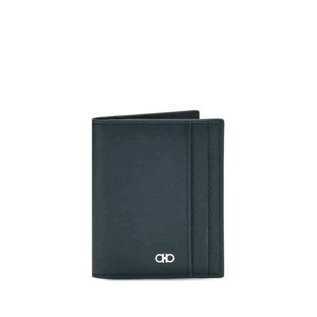Black Lamb Ovis Aries Aries WalletFerragamo’s leather Card Holder combines elegance and functionality in a compact, refined design. Made of fine grained leather, it features slots both inside and out, offering surprisingly generous capacity, ideal for the