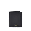 Black Calf Leather Bos Taurus WalletFerragamo’s Leather Card Holder combines functionality and elegance in a compact design. Featuring 8 internal and 2 external slots, it offers generous capacity ideal for the dynamic man. The Gancini ornament on the fron