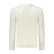 White Wool Men SweaterElevate your knitwear collection with this impeccably stylish Hugo Boss long-sleeved t-shirt—where luxury meets everyday wear. Its crew neck and sophisticated embroidery logo lend a touch of class to any ensemble. Crafted from a warm