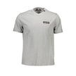 Gray Cotton Men T-ShirtUnleash the athletic elegance of Plein Sport in this captivating crew neck t-shirt. Boasting a bold back print that exudes power and contrasting details that set you apart, this tee isn’t just clothing; it’s a statement. Perfect for