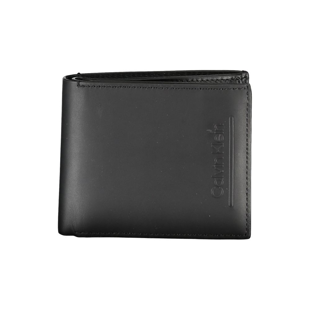Black Leather RFID Wallet with Coin PurseEmbrace timeless elegance and functionality with the Calvin Klein black leather wallet, the perfect accessory for the discerning gentleman. This sleek wallet features two spacious compartments, a convenient coin pu