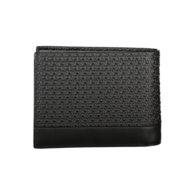 Elegant Black Leather RFID WalletExperience the perfect blend of functionality and style with this elegant wallet. Crafted with meticulous attention to detail, it boasts two practical compartments, a dedicated coin purse, and double spaces to organize you