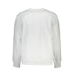 White Cotton Men SweaterUnleash your penchant for timeless style with this epitome of comfort from Calvin Klein. This suave, long-sleeved sweatshirt boasts a classic crew neck design, elevated by the iconic Calvin Klein logo emblazoned with a modern twist