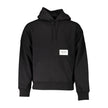 Black Cotton Men SweaterElevate your off-duty style with this sleek Calvin Klein sweatshirt. A perfect union of comfort and iconic fashion, this piece features a cozy hood, convenient central pocket, and the brand’s unmistakable logo front and center. Cra