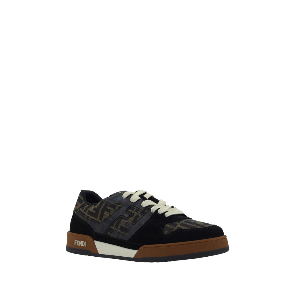 Multicolor Leather Low Top Sneakers by Fendi