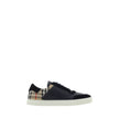 Multicolor Calf Leather Bos Taurus Low Top SneakersBurberry’s Stevie Sneakers feature a round toe and flat sole, with a lace-up front fastening. The panelled design includes details in the brand’s iconic Archive Check pattern, while the front tongue is de