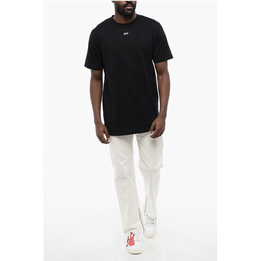Black Cotton ARROW Crew-neck T-shirtDescription: Details: Effortless Cool Black Embroidery Jersey Crew neckline Made in Italy Logo Short sleeves Spring-Summer P647344Black Cotton ARROW Crew-neck T-shirt${tagsOff-WhiteAulae Black Cotton ARROW Crew-neck T-s